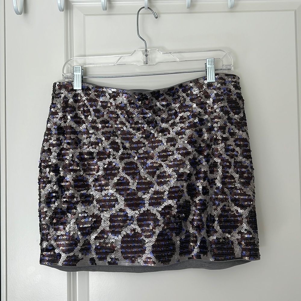 Snake-Sequin Skirt